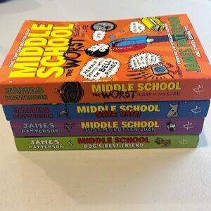 James Patterson - set of 4 books.  Middle school series. Paperback